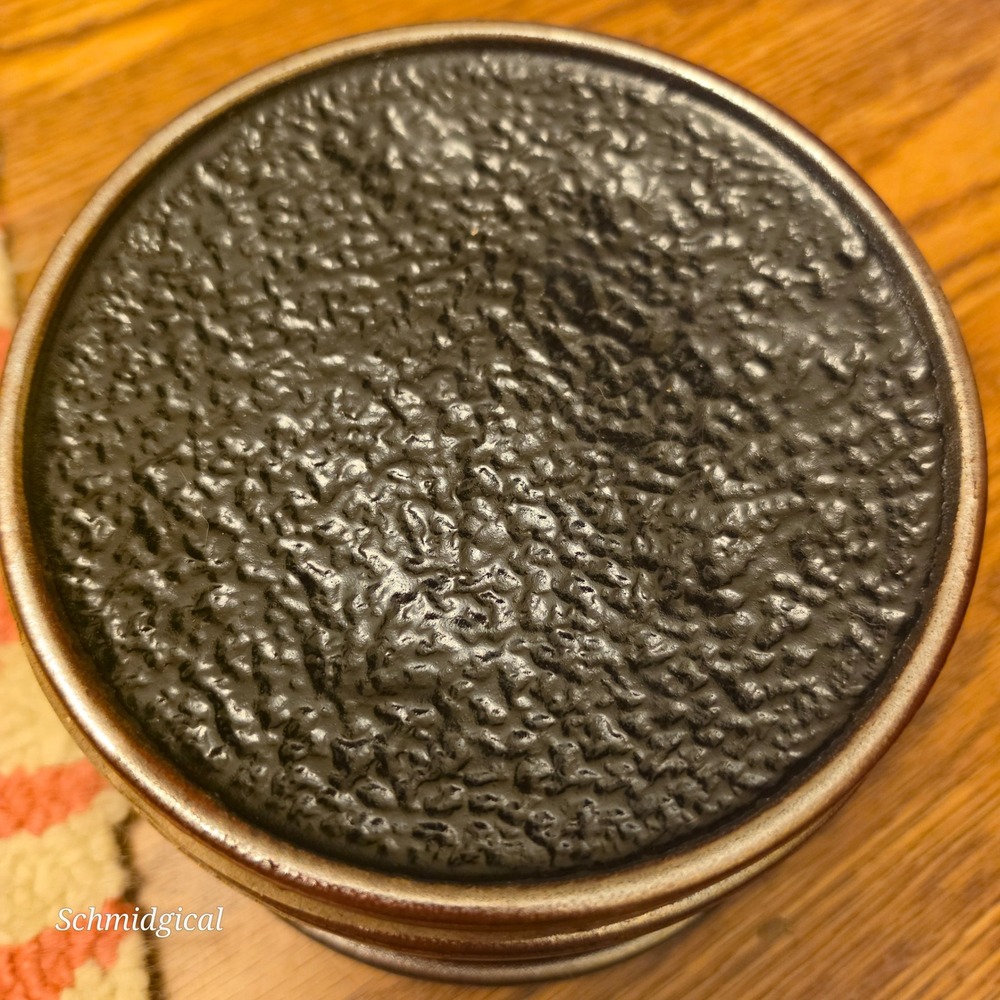 Acopa Matte Black Textured Stoneware Dessert 6" Small Plates Set of 6